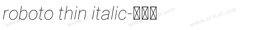 roboto thin italic字体转换